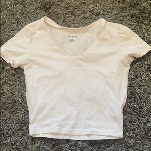 Target White Cropped Tshirt
